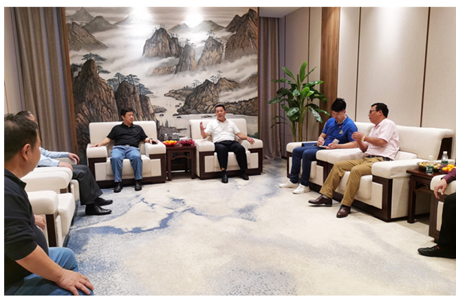 清远市委常委陈焕雄一行调研91视频污版下载生产基地