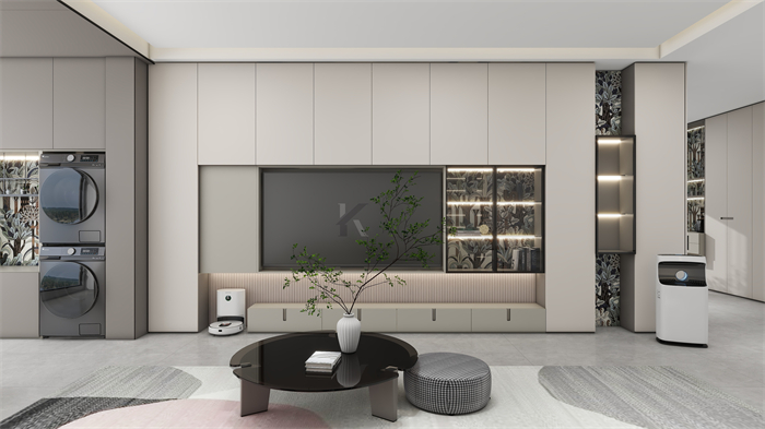 整家定制方案，全屋空间一体化设计、一站式配齐