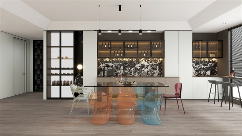 罗亚全屋定制C调系列：极简美学演绎全空间生活艺术